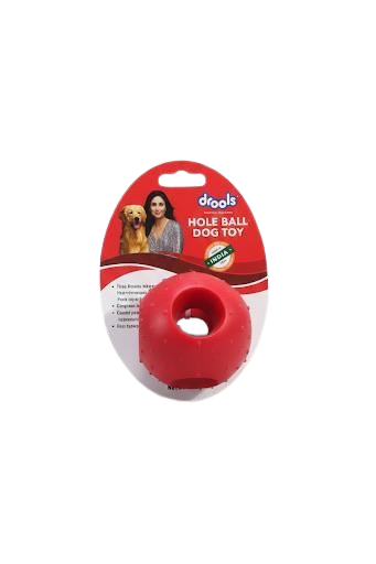 Drools Non - Toxic Rubber Hole Ball Chew Toy For puppy and Dogs
