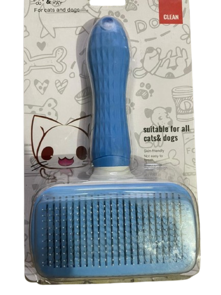 Brush Pet Grooming Brush Daily Use to Clean Loose Fur & Dirt Great for Dogs and Cats with Medium Long Hair Dog Hair Brush-Blue
