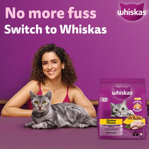 Whiskas Chicken Flavour Cat (Adult 1+) Dry Food