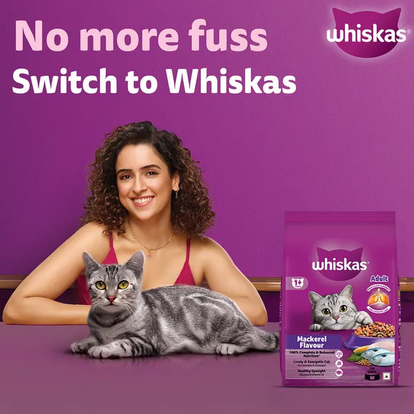 Whiskas Mackerel Flavour Adult Cat Dry Food
