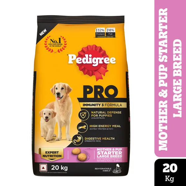 Pedigree PRO Expert Nutrition Lactating/Pregnant Mother & Puppy Starter(3 to 12 Weeks) Large Breed Dog Dry Food