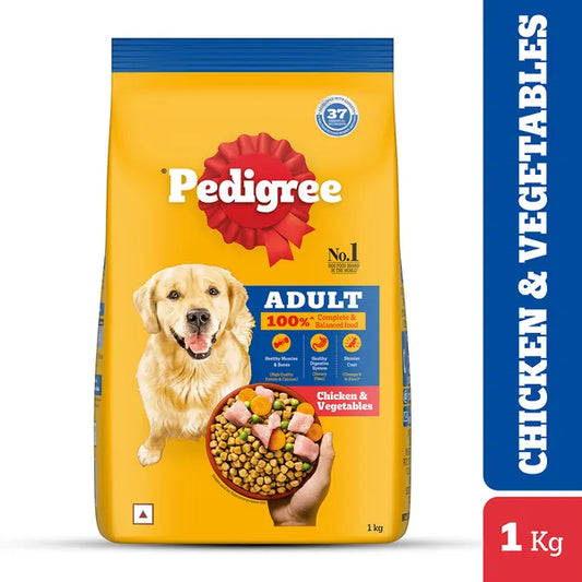 Pedigree Chicken and Vegetables Adult Dog Dry Food