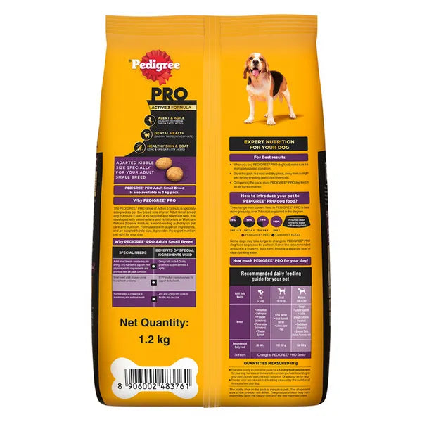Pedigree PRO Expert Nutrition Adult Dog Dry Food for Small Breed