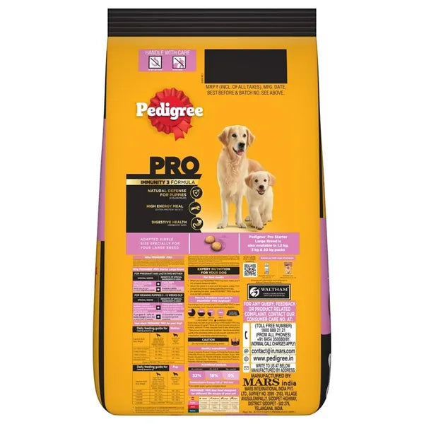 Pedigree PRO Expert Nutrition Lactating/Pregnant Mother & Puppy Starter(3 to 12 Weeks) Large Breed Dog Dry Food