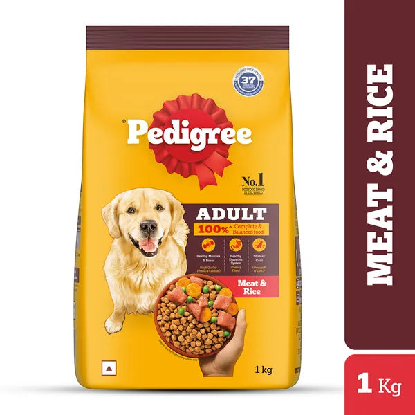 Pedigree Meat & Rice Adult Dog Dry Food