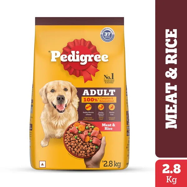 Pedigree Meat & Rice Adult Dog Dry Food