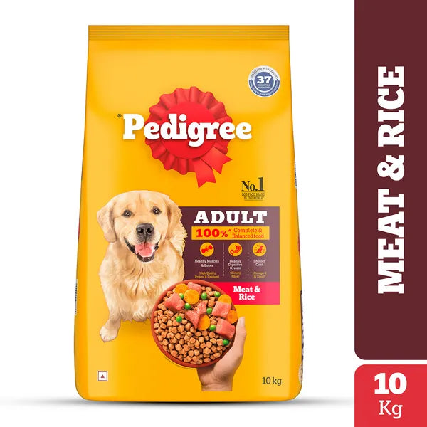 Pedigree Meat & Rice Adult Dog Dry Food