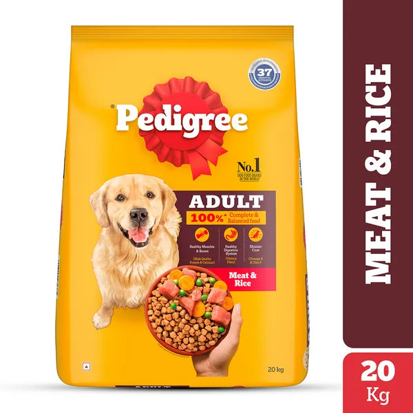 Pedigree Meat & Rice Adult Dog Dry Food