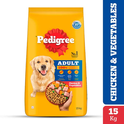 Pedigree Chicken and Vegetables Adult Dog Dry Food