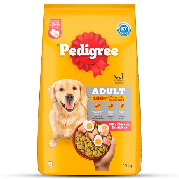 Pedigree Chicken, Egg and Rice Adult Dog Dry Food
