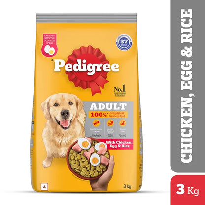 Pedigree Chicken, Egg and Rice Adult Dog Dry Food