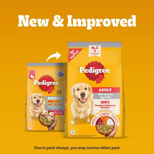 Pedigree Chicken, Egg and Rice Adult Dog Dry Food