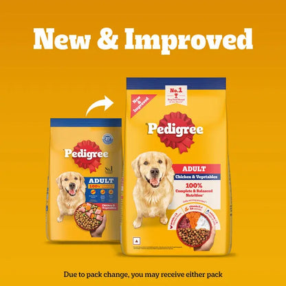 Pedigree Chicken and Vegetables Adult Dog Dry Food
