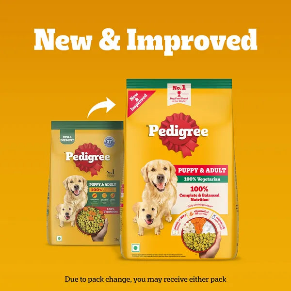 Pedigree 100% Vegetarian Puppy and Adult Veg Dog Dry Food