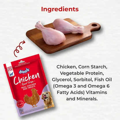 Drools Chicken Roast Strips Dogs Treats