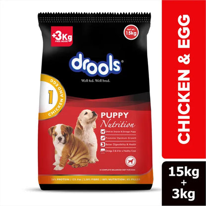 Drools Chicken and Egg Puppy Dog Dry Food