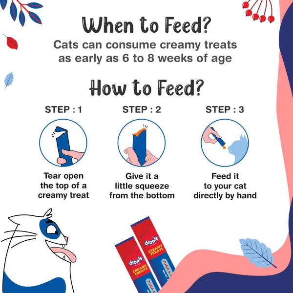 Drools Tuna & Bunito and Salmon & Skipjack Creamy Cat Treats Combo