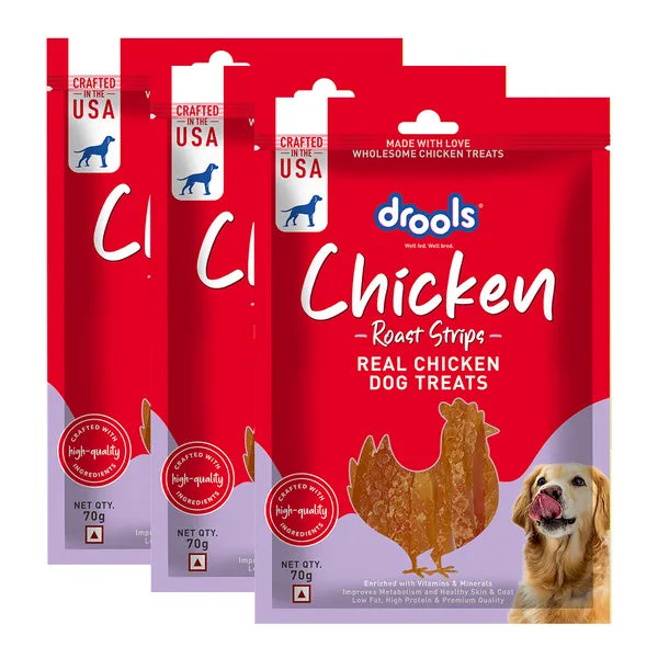 Drools Chicken Roast Strips Dogs Treats