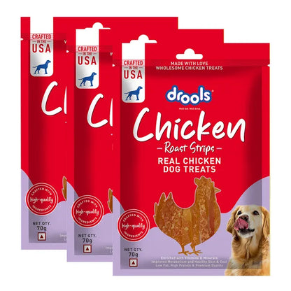 Drools Chicken Roast Strips Dogs Treats