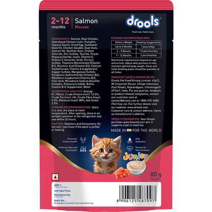 Drools Salmon Mousse Kitten Cat Wet Food