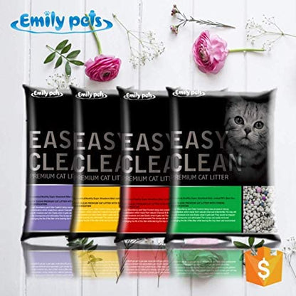 Emily Pets Fresh Scented Premium Bentonite Cat Litter (Apple,5 L)