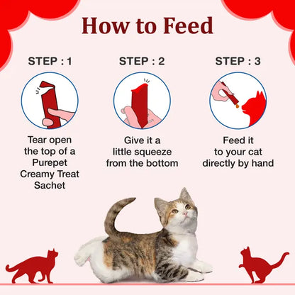 Purepet Crab and Chicken Lickable Creamy Treats for Cats