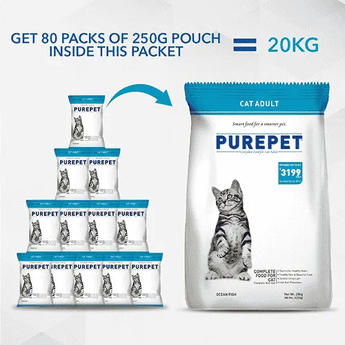 Purepet Ocean Fish Adult Cat Dry Food