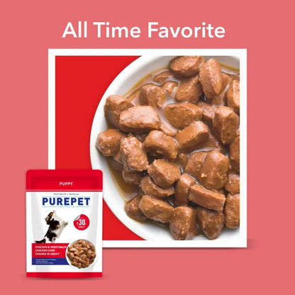 Purepet Chicken & Vegetable Chunks in Gravy Puppy Dog Wet Food