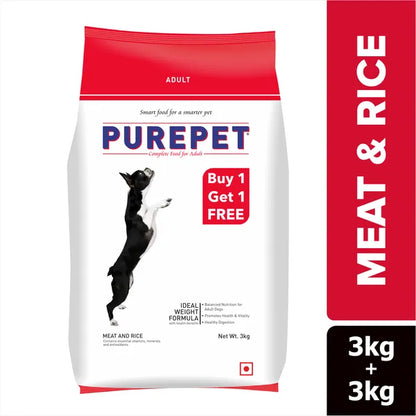 Purepet Meat and Rice Adult Dog Dry Food