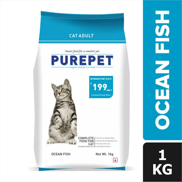 Purepet Mackerel and Ocean Fish Adult Cat Dry Food Combo