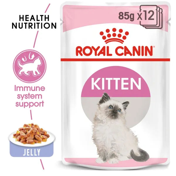 Royal Canin Kitten Jelly and Kitten Loaf Cat Wet Food Combo