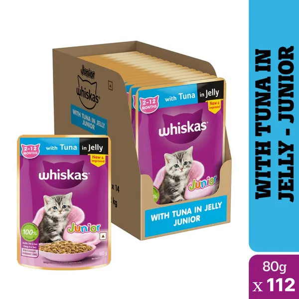 Whiskas Tuna in Jelly Kitten Cat Wet Food (80g)