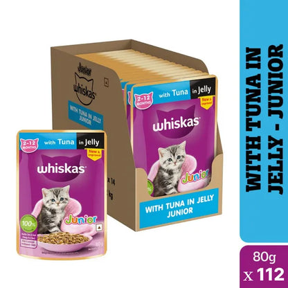 Whiskas Tuna in Jelly Kitten Cat Wet Food (80g)