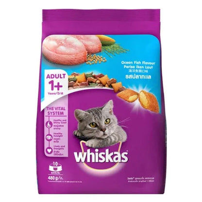 Whiskas Ocean Fish and Tuna Flavour Adult Cat Dry Food Combo
