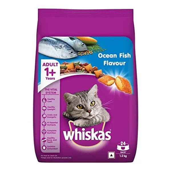 Whiskas Ocean Fish and Tuna Flavour Adult Cat Dry Food Combo