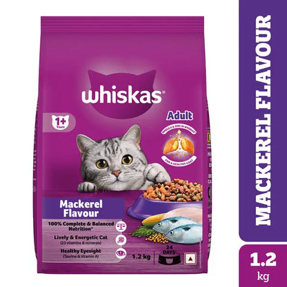 Whiskas Mackerel Flavour Adult Cat Dry Food
