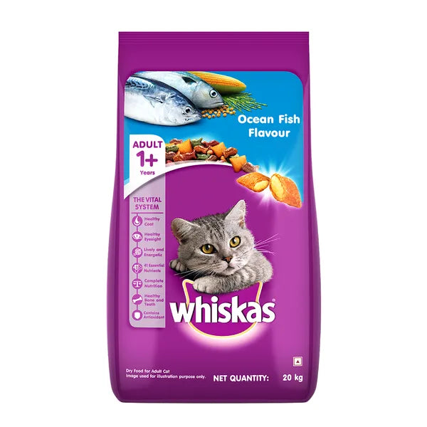 Whiskas Ocean Fish and Tuna Flavour Adult Cat Dry Food Combo