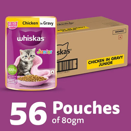 Whiskas Chicken in Gravy Meal Kitten Cat Wet Food