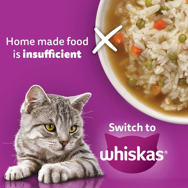Whiskas Salmon in Gravy Meal Adult Cat Wet Food