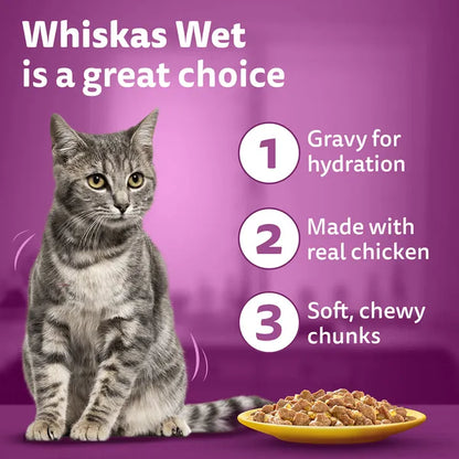 Whiskas Chicken in Gravy Adult Cat Wet Food