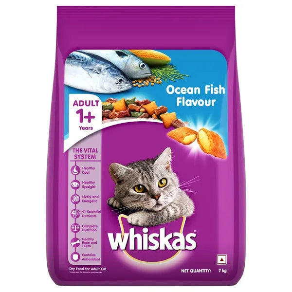 Whiskas Ocean Fish and Tuna Flavour Adult Cat Dry Food Combo