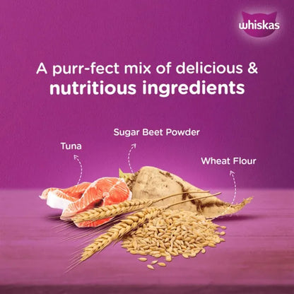 Whiskas Ocean Fish and Tuna in Jelly Kitten Dry and Wet Food Combo